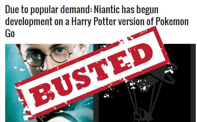 Due to popular demand: Niantic has begun development on a Harry Potter version of Pokemon Go